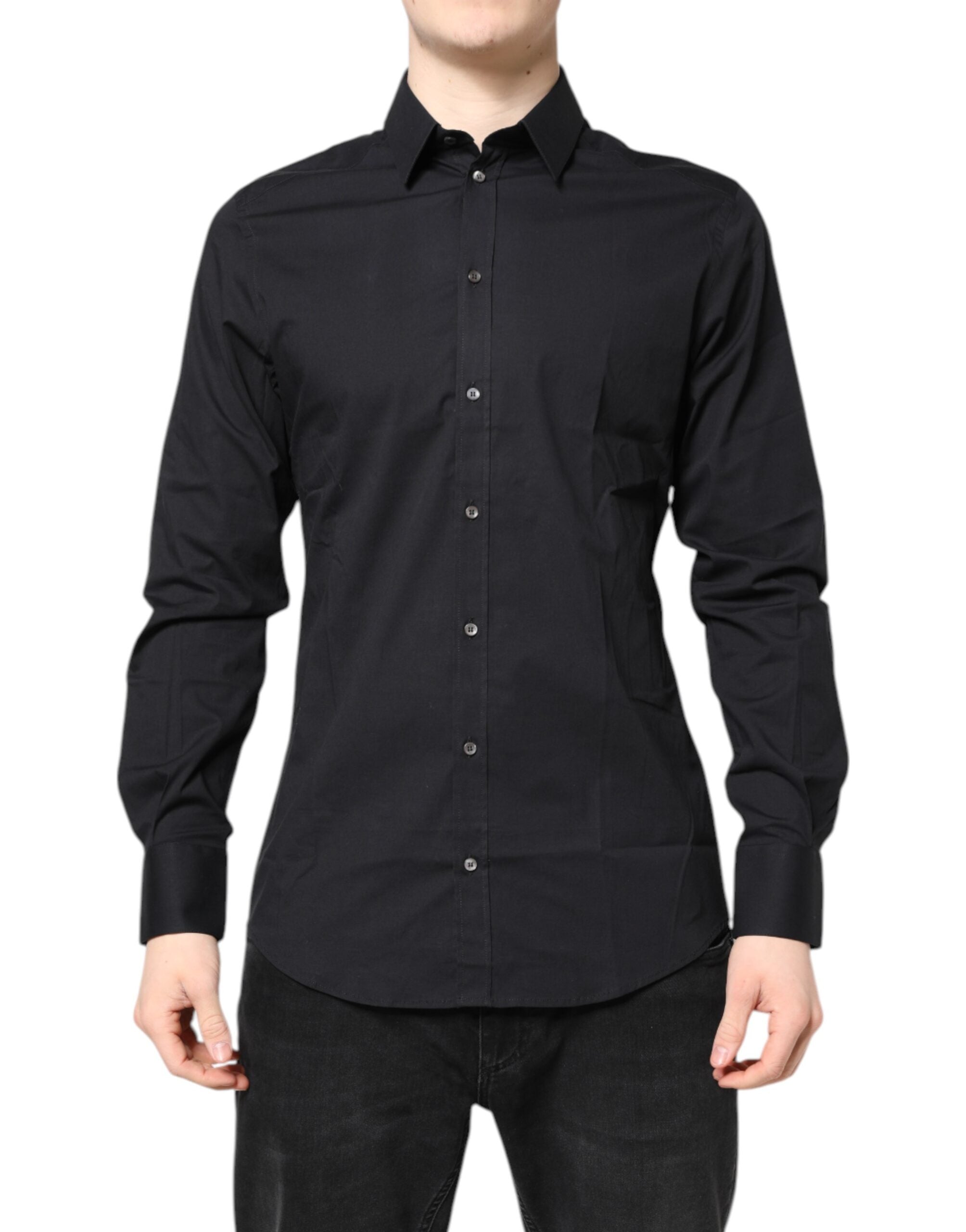 Dolce & Gabbana Black GOLD long-sleeved cotton shirt